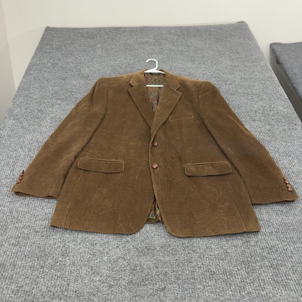 Lauren Ralph Lauren Blazer Mens 44R Brown Cotton Corduroy Sport Coat Classic